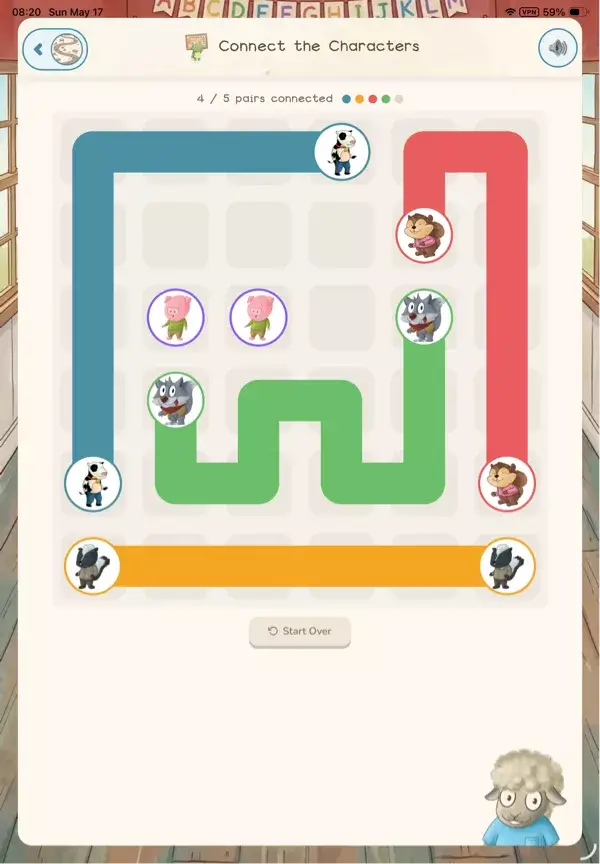Connect characters
