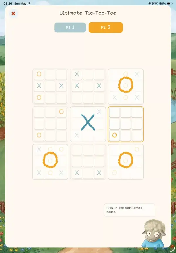 Ultimate tic-tac-toe